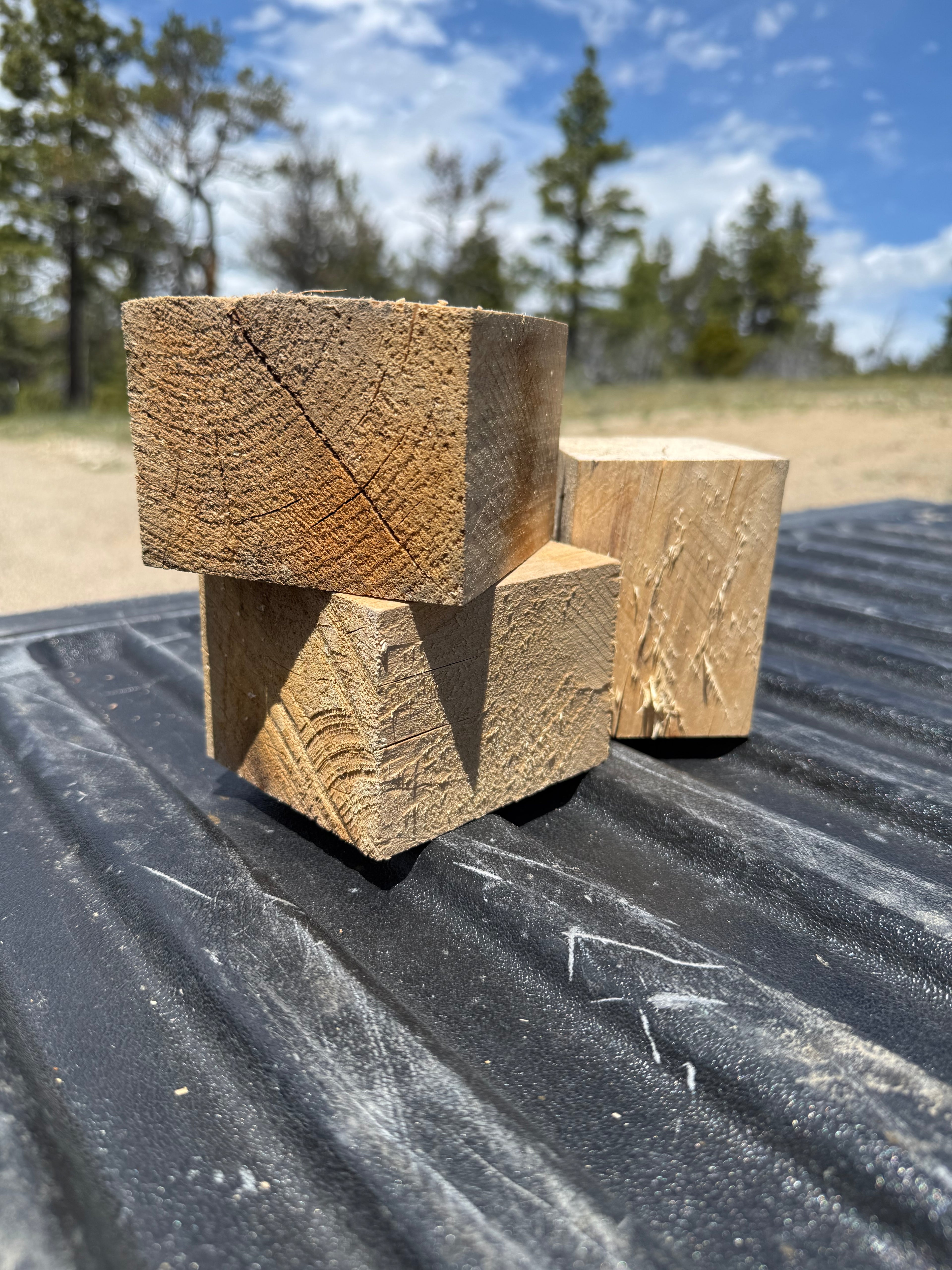Reclaimed HT Pallet Blocks | 4-Pack — $10